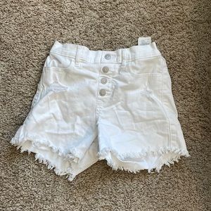 Abercrombie Kids 13/14 white denim shorts